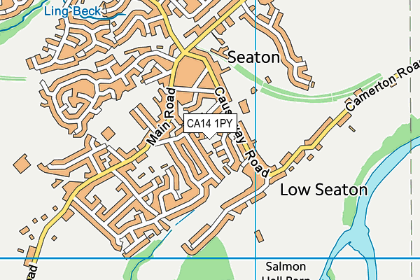 CA14 1PY map - OS VectorMap District (Ordnance Survey)