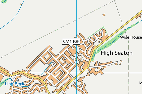 CA14 1QF map - OS VectorMap District (Ordnance Survey)