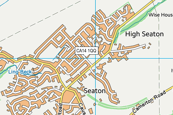 CA14 1QQ map - OS VectorMap District (Ordnance Survey)