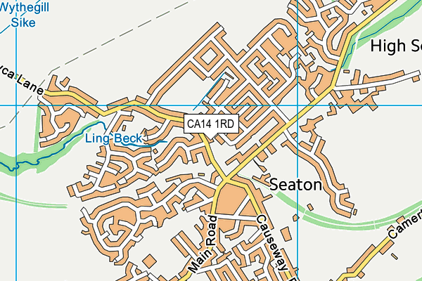 CA14 1RD map - OS VectorMap District (Ordnance Survey)