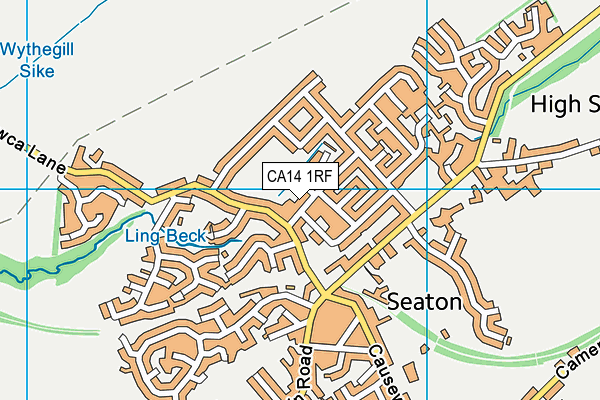 CA14 1RF map - OS VectorMap District (Ordnance Survey)