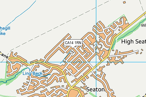 CA14 1RN map - OS VectorMap District (Ordnance Survey)