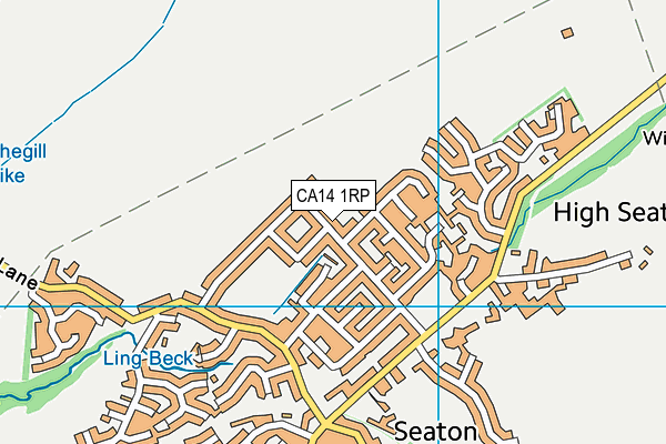CA14 1RP map - OS VectorMap District (Ordnance Survey)