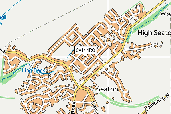 CA14 1RQ map - OS VectorMap District (Ordnance Survey)