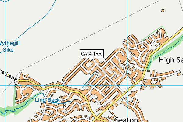 CA14 1RR map - OS VectorMap District (Ordnance Survey)