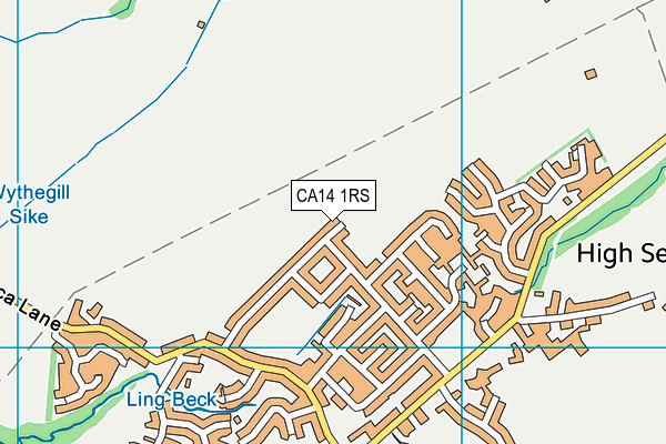 CA14 1RS map - OS VectorMap District (Ordnance Survey)