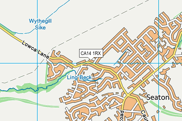 CA14 1RX map - OS VectorMap District (Ordnance Survey)
