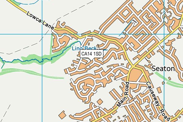 CA14 1SD map - OS VectorMap District (Ordnance Survey)