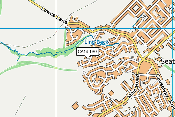 CA14 1SG map - OS VectorMap District (Ordnance Survey)