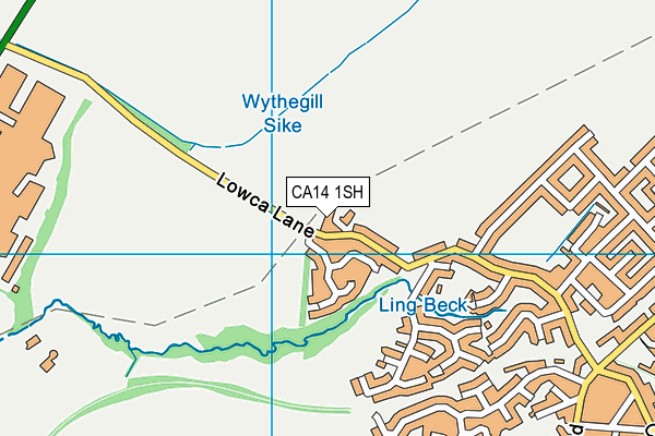 CA14 1SH map - OS VectorMap District (Ordnance Survey)