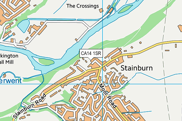 CA14 1SR map - OS VectorMap District (Ordnance Survey)