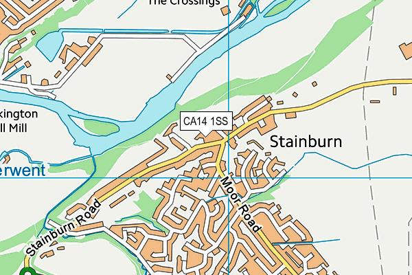 CA14 1SS map - OS VectorMap District (Ordnance Survey)