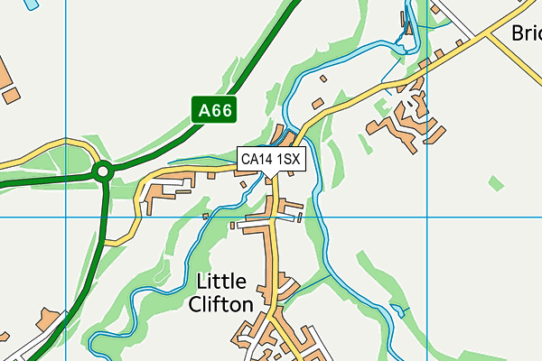 CA14 1SX map - OS VectorMap District (Ordnance Survey)