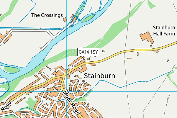 CA14 1SY map - OS VectorMap District (Ordnance Survey)