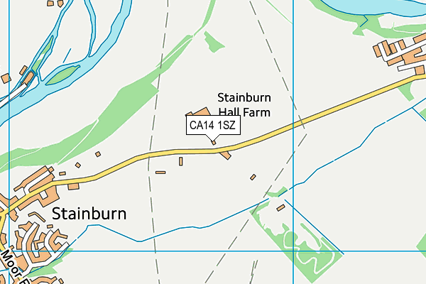 CA14 1SZ map - OS VectorMap District (Ordnance Survey)