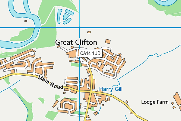 CA14 1UD map - OS VectorMap District (Ordnance Survey)