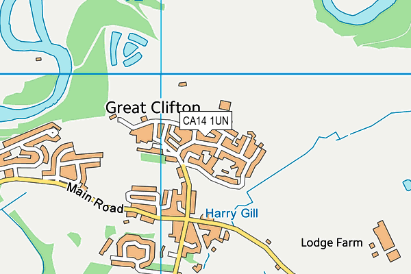 CA14 1UN map - OS VectorMap District (Ordnance Survey)