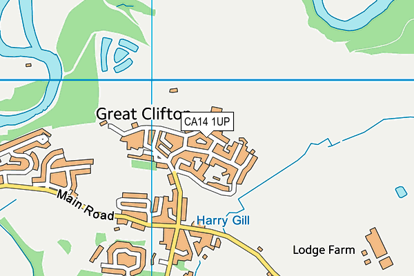 CA14 1UP map - OS VectorMap District (Ordnance Survey)