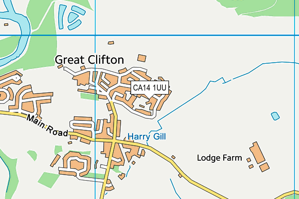 CA14 1UU map - OS VectorMap District (Ordnance Survey)