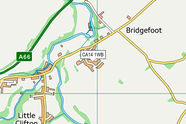 CA14 1WB map - OS VectorMap District (Ordnance Survey)