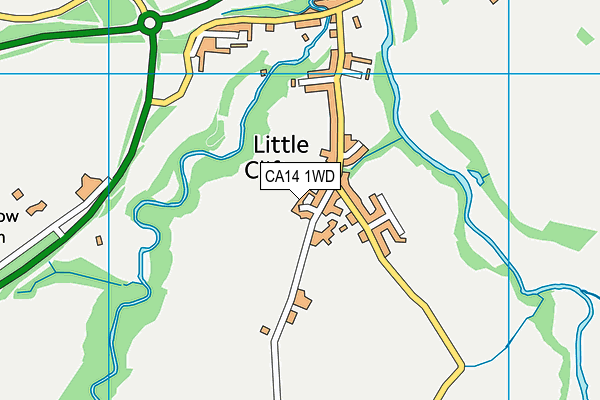 CA14 1WD map - OS VectorMap District (Ordnance Survey)