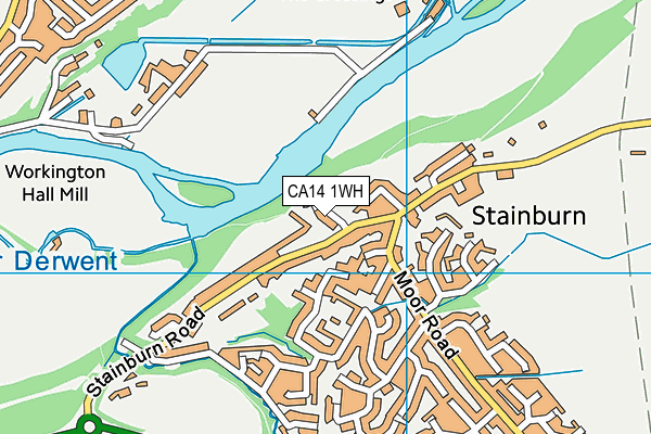 CA14 1WH map - OS VectorMap District (Ordnance Survey)