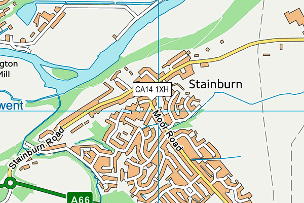 CA14 1XH map - OS VectorMap District (Ordnance Survey)