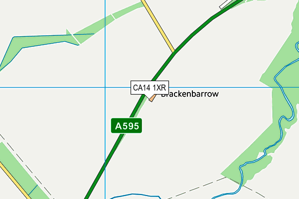 CA14 1XR map - OS VectorMap District (Ordnance Survey)