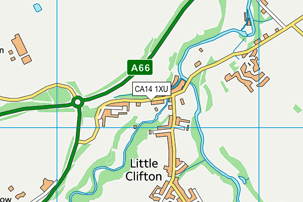 CA14 1XU map - OS VectorMap District (Ordnance Survey)