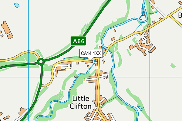 CA14 1XX map - OS VectorMap District (Ordnance Survey)