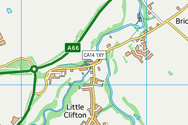 CA14 1XY map - OS VectorMap District (Ordnance Survey)