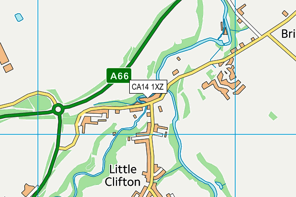 CA14 1XZ map - OS VectorMap District (Ordnance Survey)