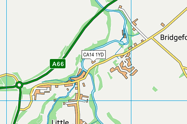 CA14 1YD map - OS VectorMap District (Ordnance Survey)