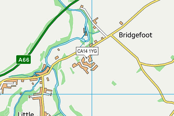 CA14 1YG map - OS VectorMap District (Ordnance Survey)