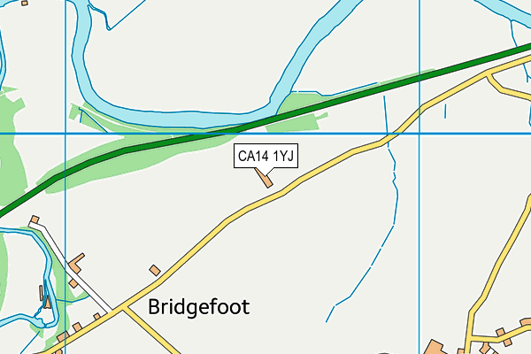 CA14 1YJ map - OS VectorMap District (Ordnance Survey)