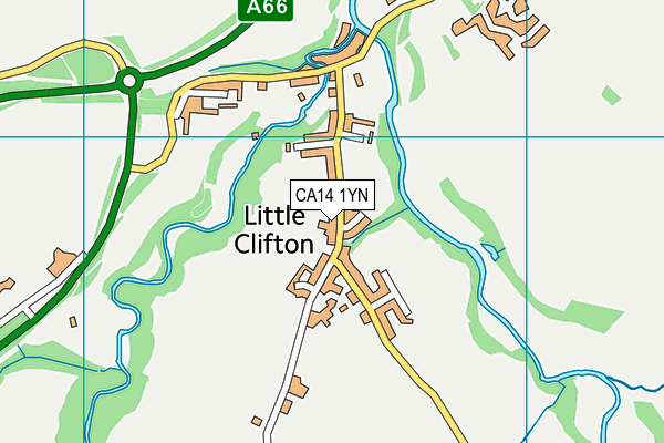 CA14 1YN map - OS VectorMap District (Ordnance Survey)