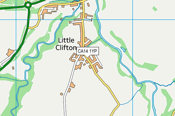 CA14 1YP map - OS VectorMap District (Ordnance Survey)