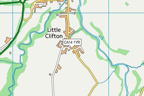 CA14 1YR map - OS VectorMap District (Ordnance Survey)