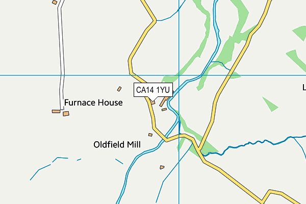 CA14 1YU map - OS VectorMap District (Ordnance Survey)