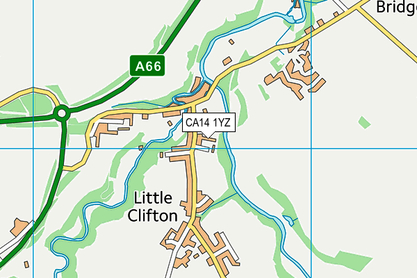 CA14 1YZ map - OS VectorMap District (Ordnance Survey)