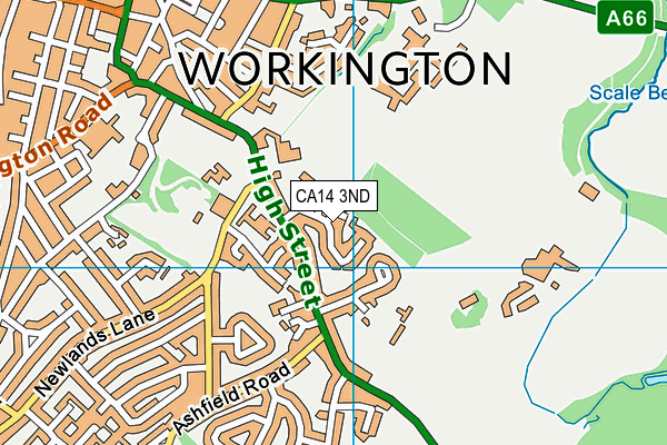 CA14 3ND map - OS VectorMap District (Ordnance Survey)