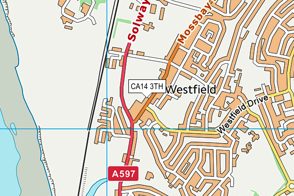 CA14 3TH map - OS VectorMap District (Ordnance Survey)