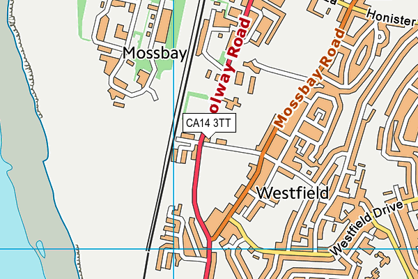 CA14 3TT map - OS VectorMap District (Ordnance Survey)