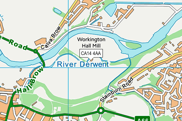 Curwen Park map (CA14 4AA) - OS VectorMap District (Ordnance Survey)