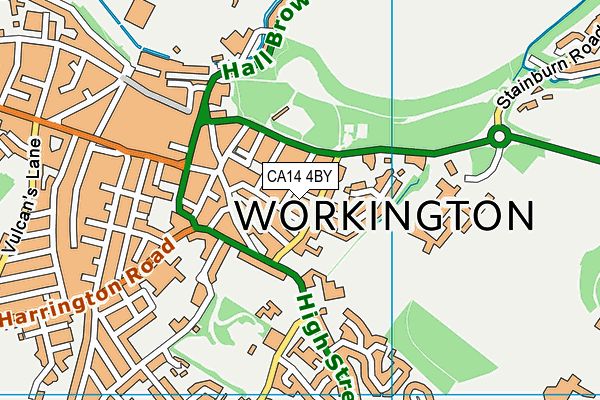 CA14 4BY map - OS VectorMap District (Ordnance Survey)