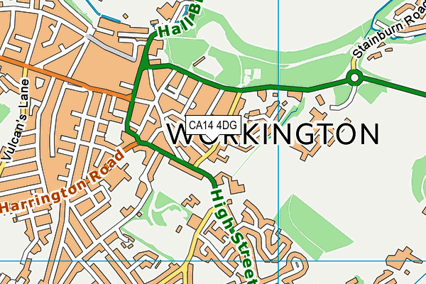 CA14 4DG map - OS VectorMap District (Ordnance Survey)