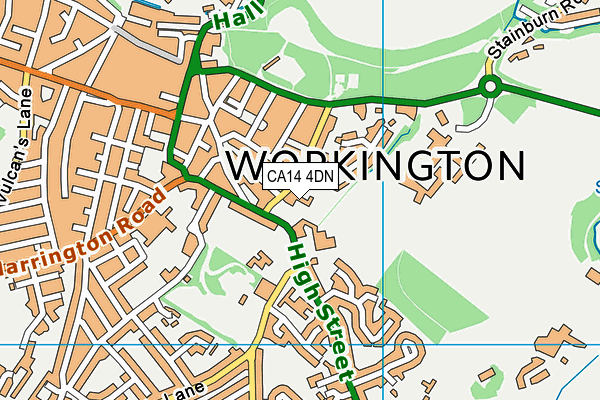 CA14 4DN map - OS VectorMap District (Ordnance Survey)
