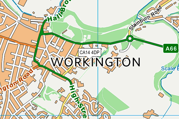 CA14 4DP map - OS VectorMap District (Ordnance Survey)