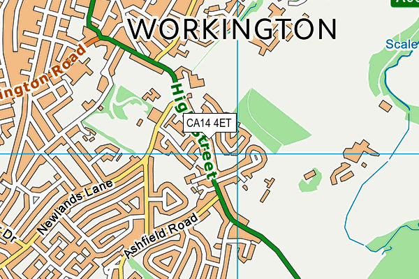 CA14 4ET map - OS VectorMap District (Ordnance Survey)