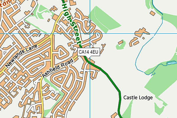 CA14 4EU map - OS VectorMap District (Ordnance Survey)